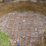 Baustahlgewebe für die Bodenplatte