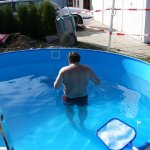 Skimmeröffnung ausschneiden