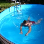 der erste Schwimmzug