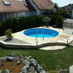 Pool mit kleiner Erweiterung links